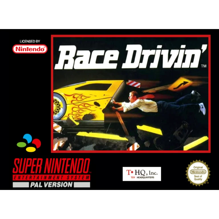 Jaquette de Race Drivin sur Snes