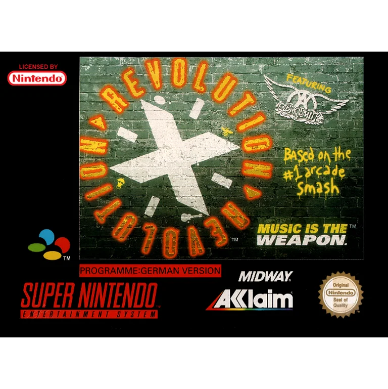 Jaquette de Revolution X sur Snes