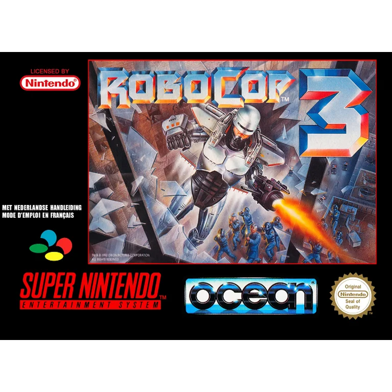 Jaquette de RoboCop 3 sur Snes