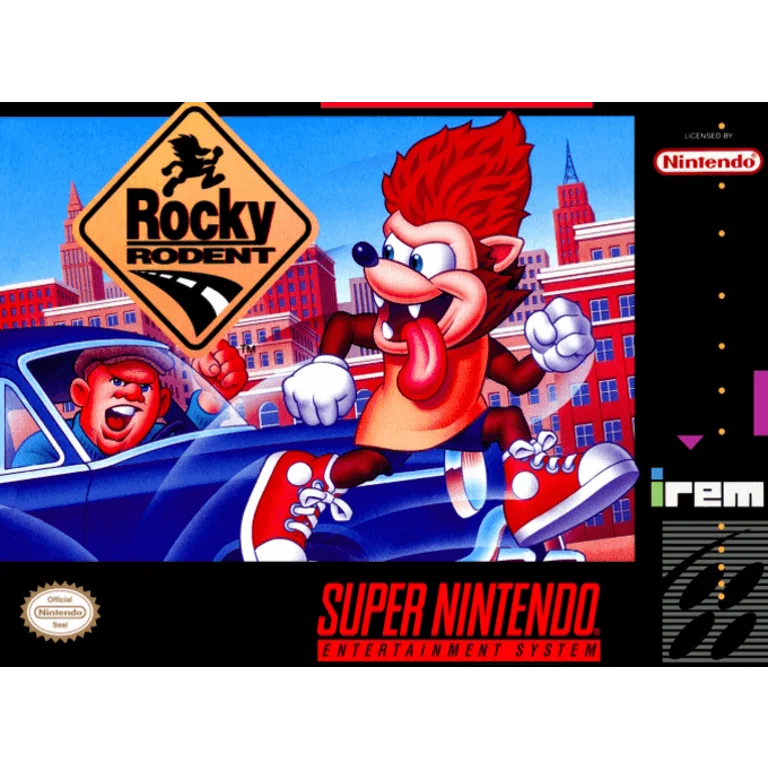 Jaquette de Rocky Rodent 1 sur Snes