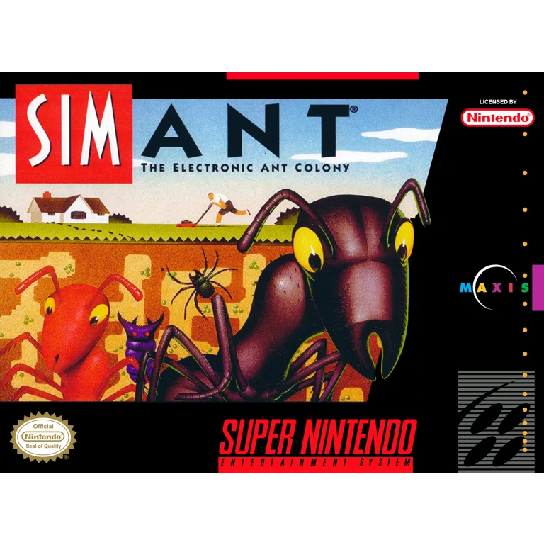 Jaquette de Sim Ant The Electronic Ant Colony 1 sur Snes