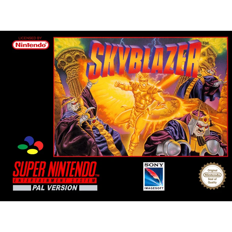 Jaquette de Skyblazer sur Snes