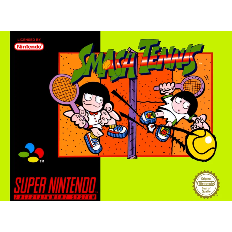 Jaquette de Smash Tennis sur Snes