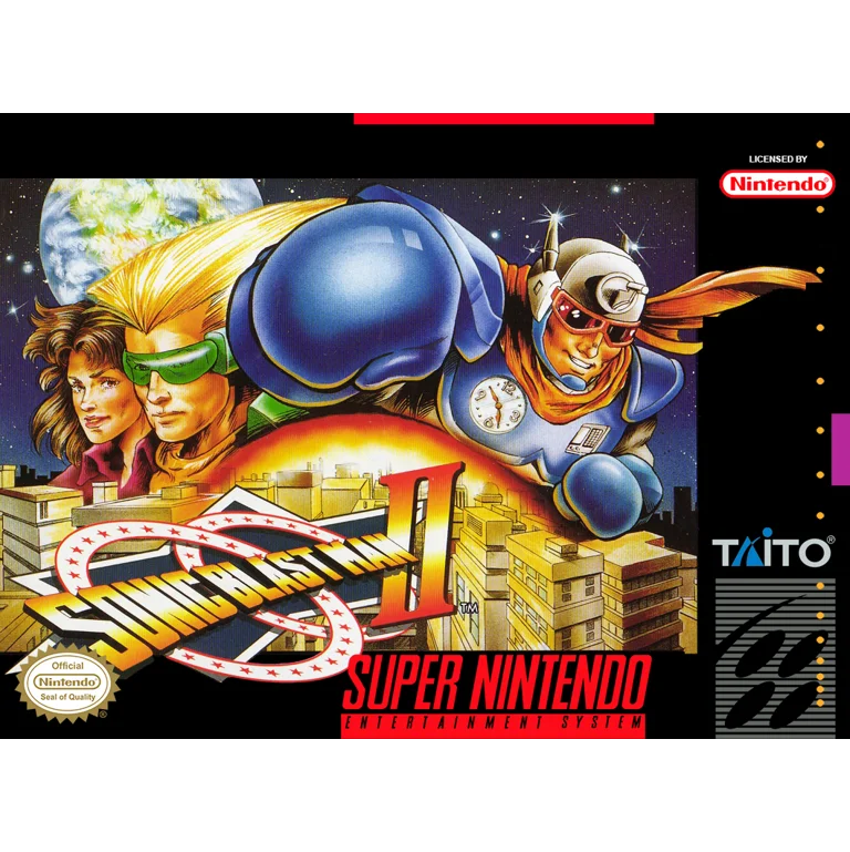 Jaquette de Sonic Blast Man II 1 sur Snes