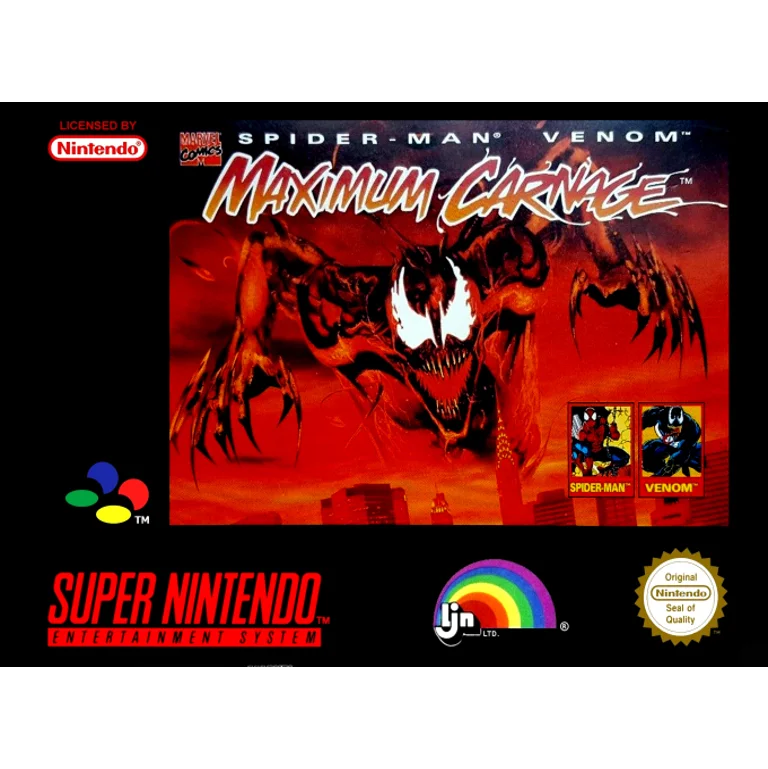 Jaquette de Spider Man Venom Maximum Carnage 1 sur Snes