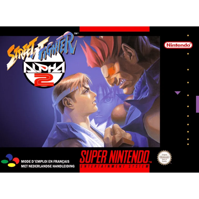 Jaquette de Street Fighter Alpha 2 sur Snes