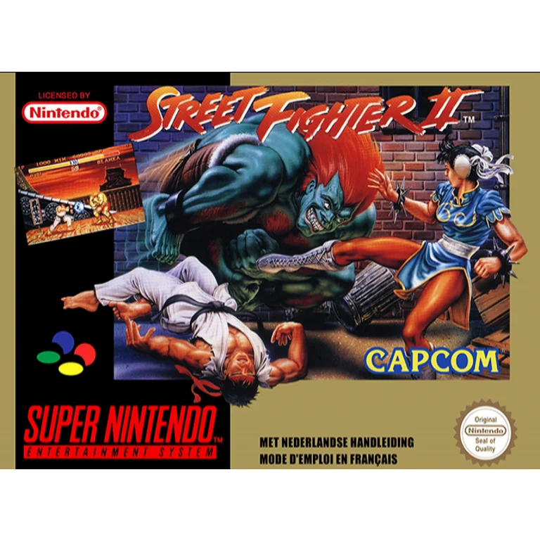 Jaquette de Street Fighter II sur Snes