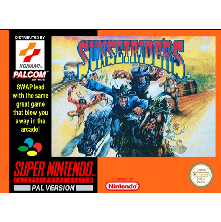 Jaquette de Sunset Riders sur Snes