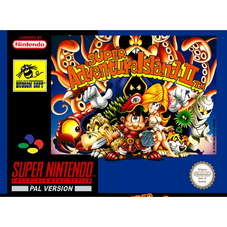 Jaquette de Super Adventure Island II sur Snes