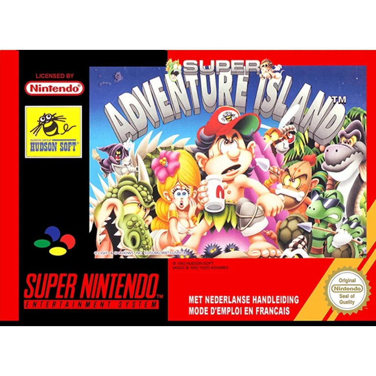 Jaquette de Super Adventure Island sur Snes