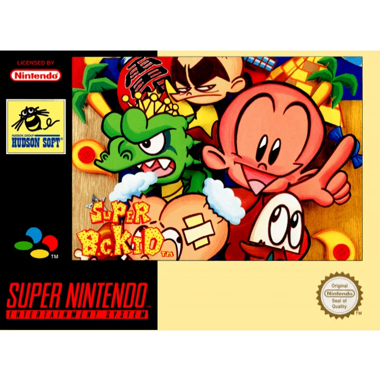 Jaquette de Super B.C. Kid sur Snes