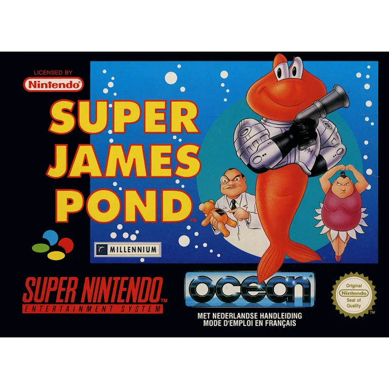 Jaquette de Super James Pond II sur Snes