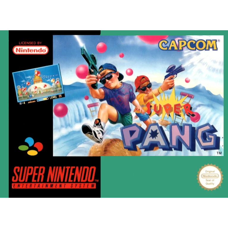 Jaquette de Super Pang sur Snes