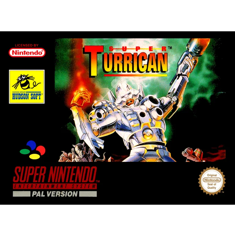 Jaquette de Super Turrican sur Snes