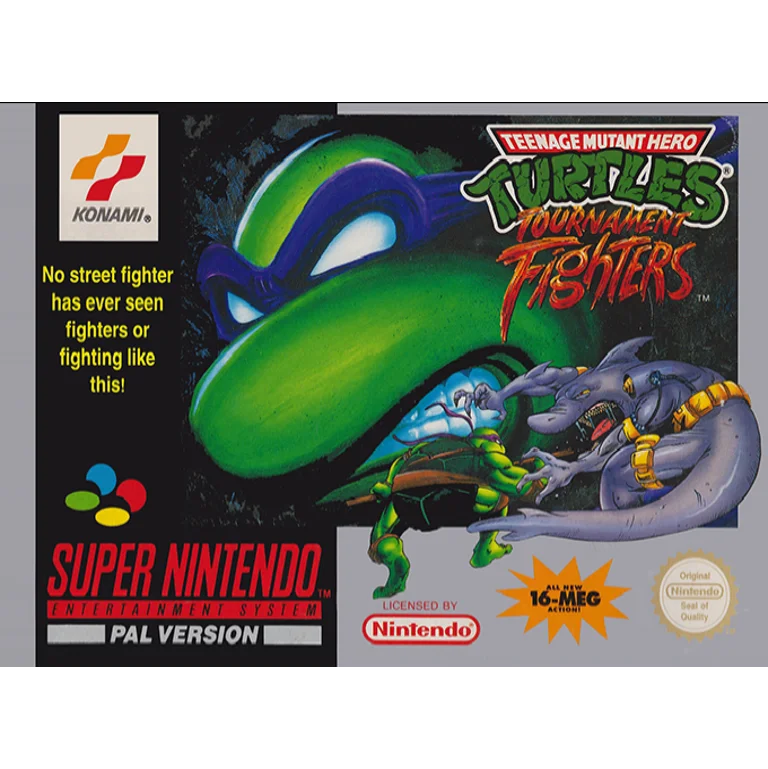 Jaquette de Teenage Mutant Hero Turtles Tournament Fighters sur Snes