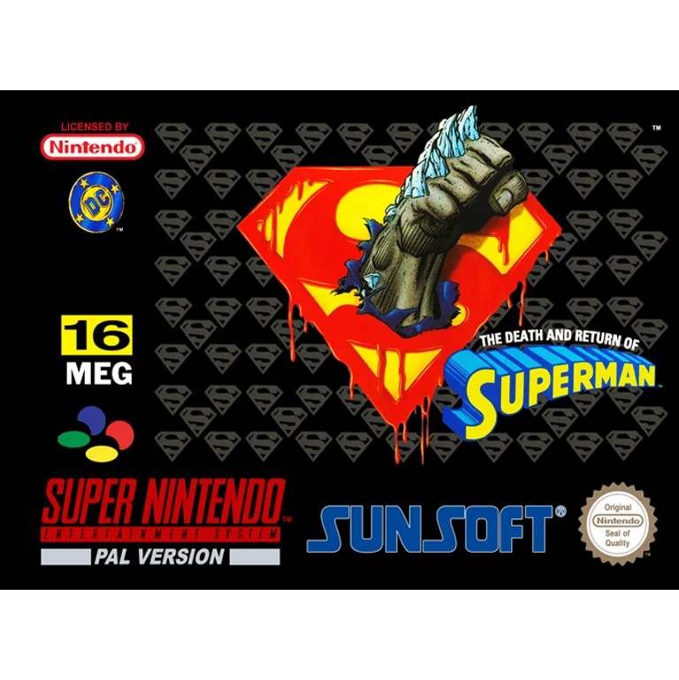 Jaquette de The Death and Return of Superman sur Snes