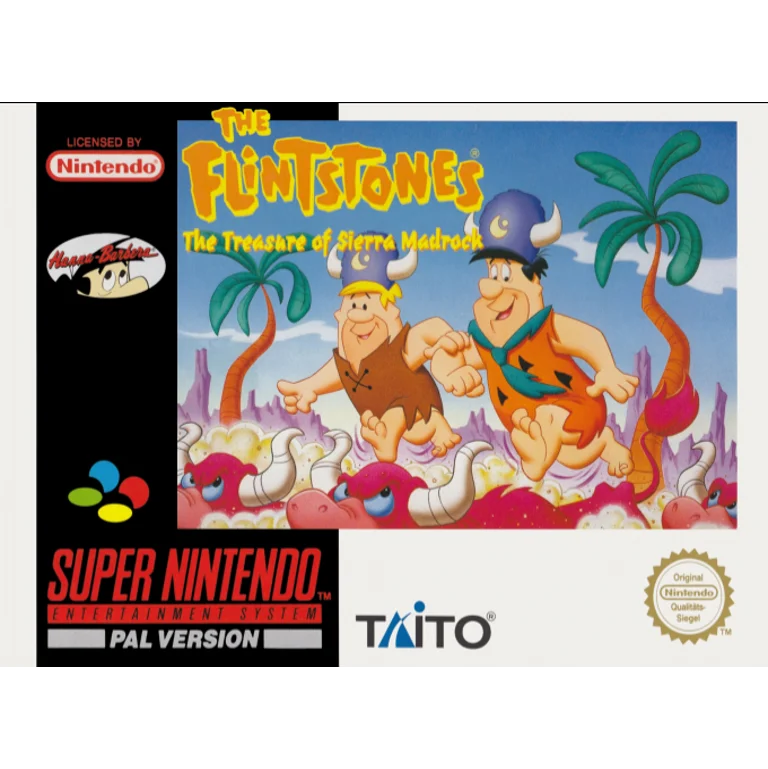 Jaquette de The Flintstones The Treasure of Sierra Madrock sur Snes