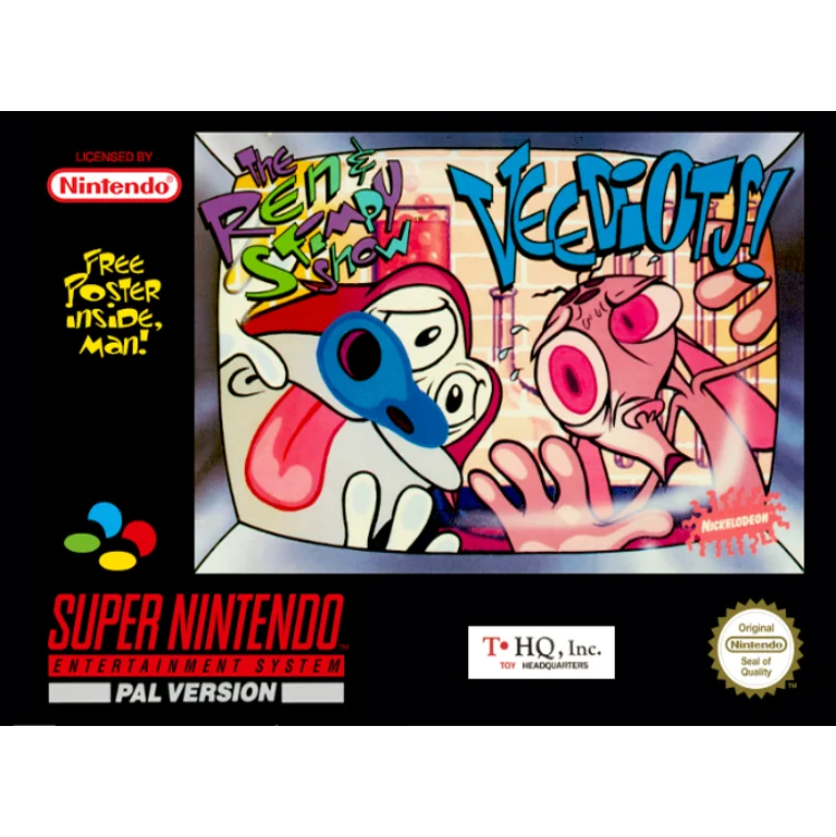 Jaquette de The Ren Stimpy Show Veediots sur Snes