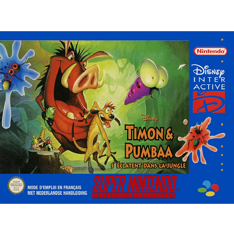 Jaquette de Timon Pumbaas Jungle Games 1 sur Snes