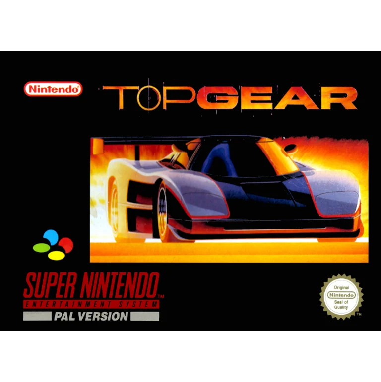 Jaquette de Top Gear 1 sur Snes