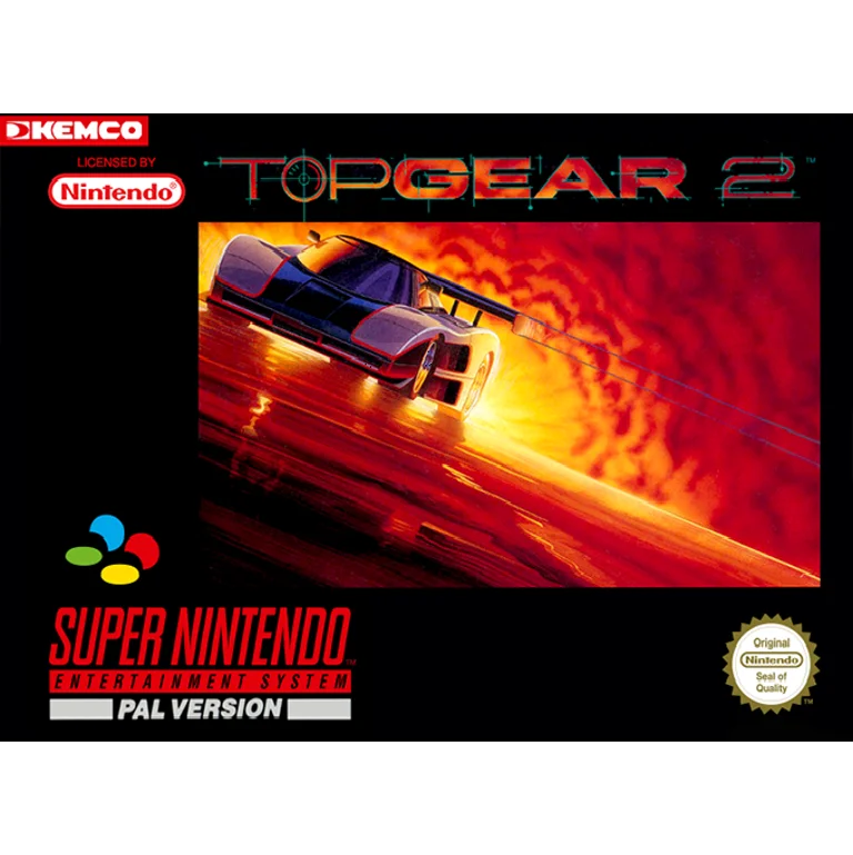 Jaquette de Top Gear 2 sur Snes