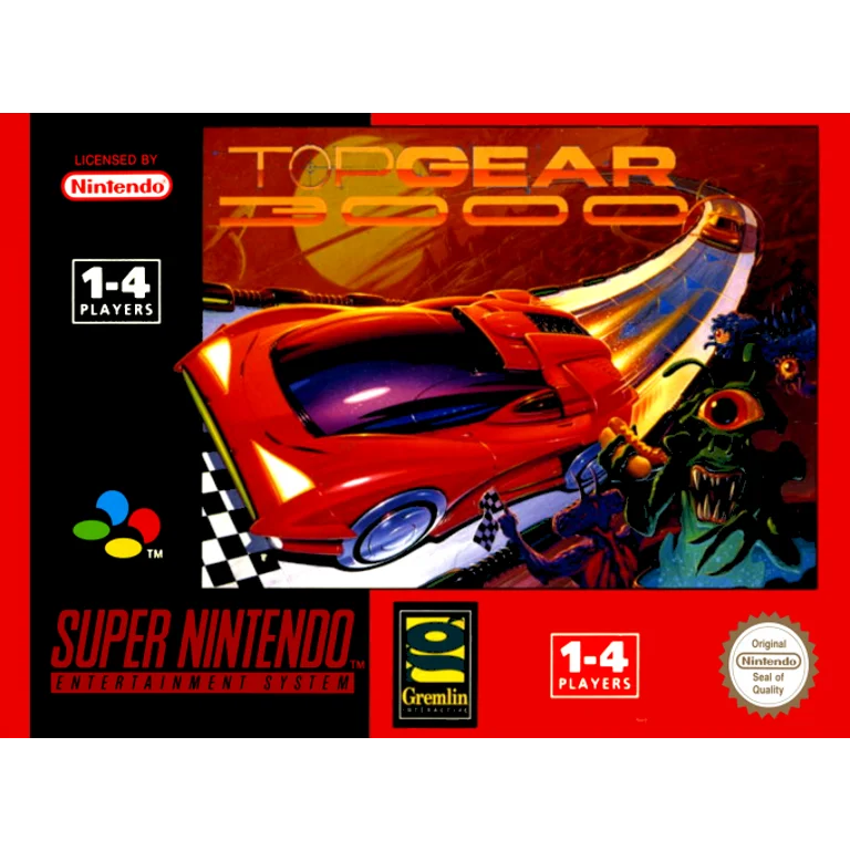 Jaquette de Top Gear 3000 sur Snes