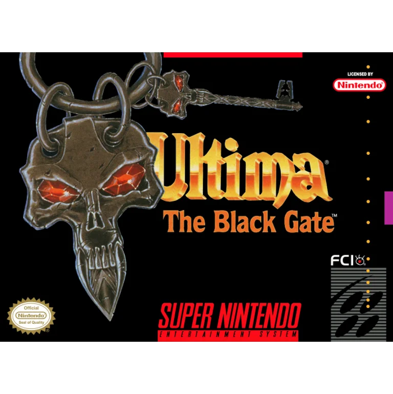 Jaquette de Ultima The Black Gate 1 sur Snes