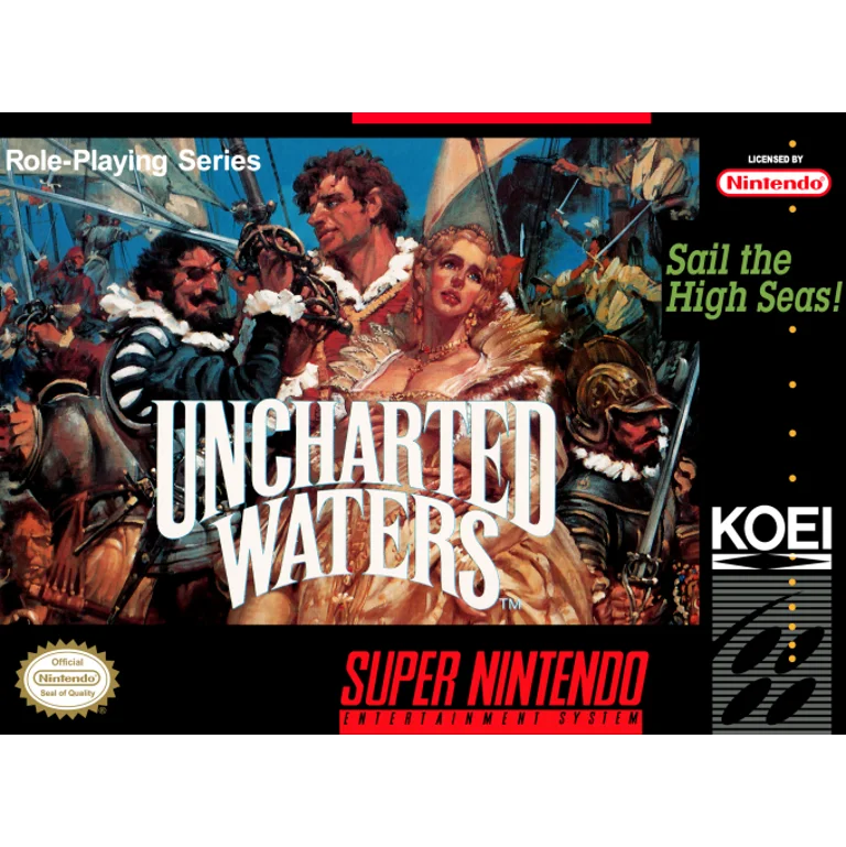 Jaquette de Uncharted Waters 1 sur Snes