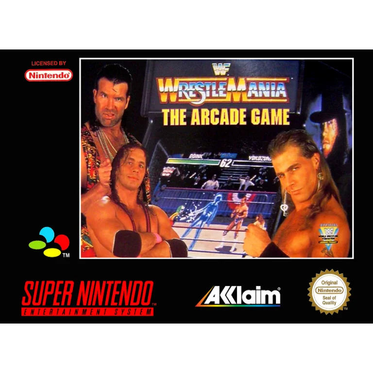 Jaquette de WWF WrestleMania The Arcade Game 1 sur Snes