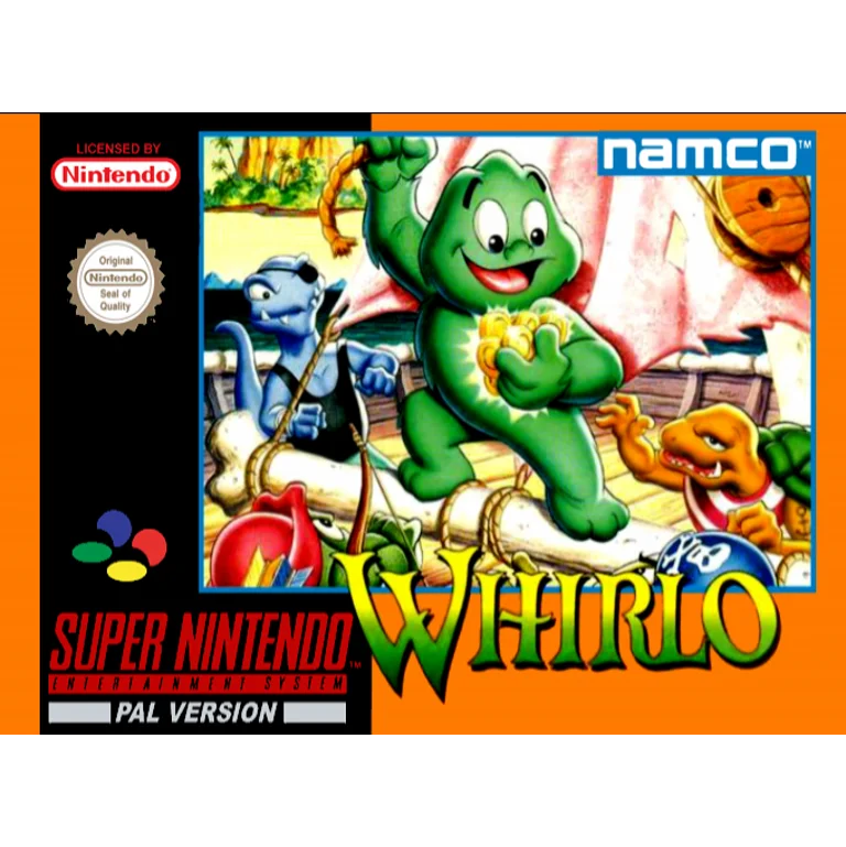 Jaquette de Whirlo sur Snes