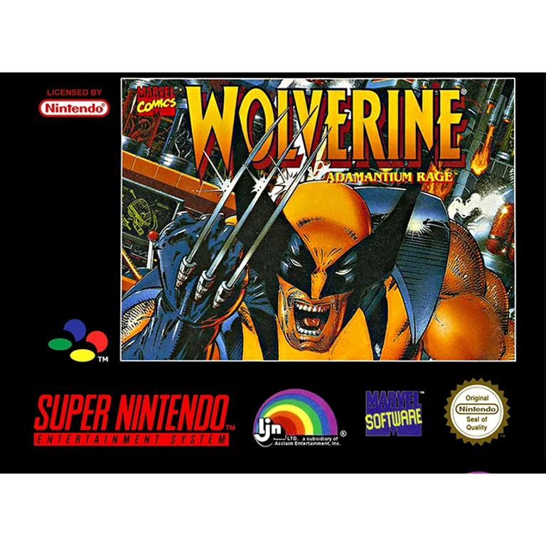Jaquette de Wolverine Adamantium Rage sur Snes
