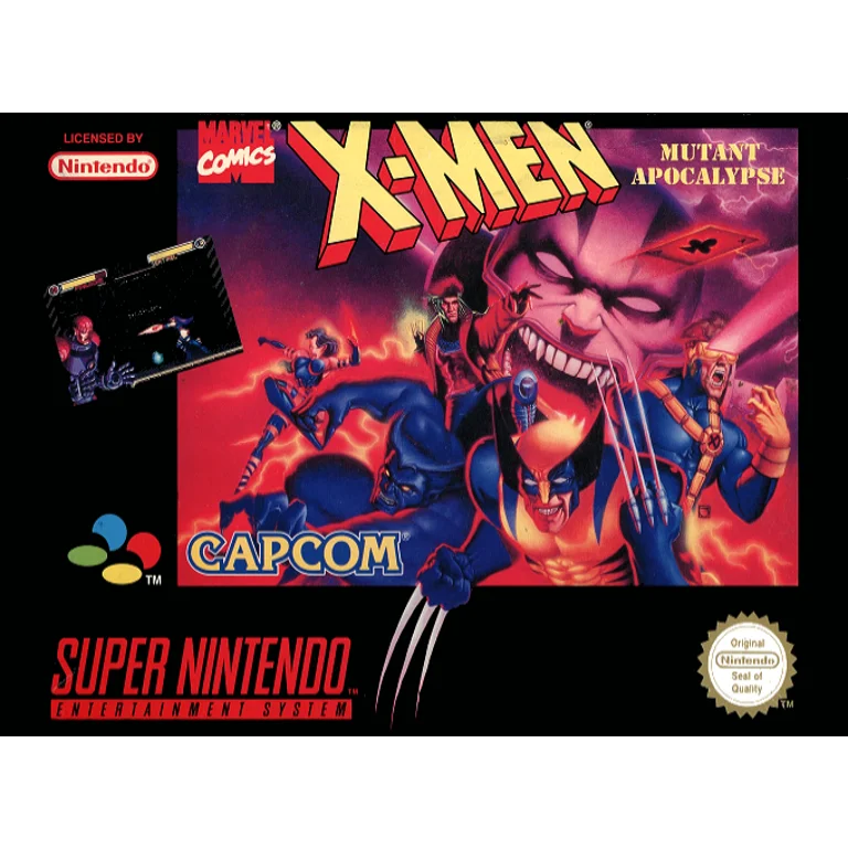 Jaquette de X Men Mutant Apocalypse sur Snes