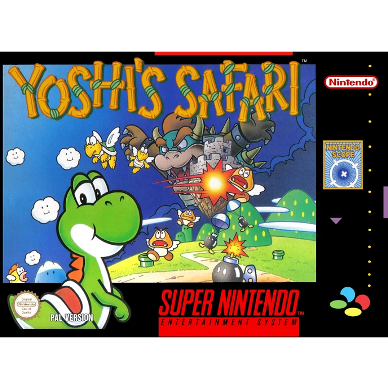 Jaquette de Yoshis Safari sur Snes