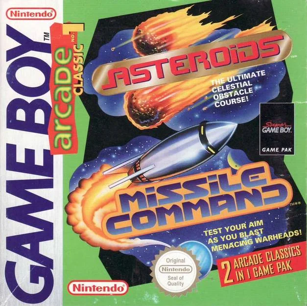 Jaquette de Arcade Classic No. 1 Asteroids Missile Command sur Game Boy