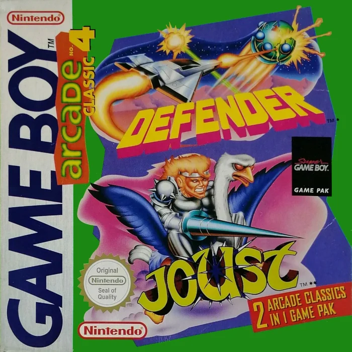 Jaquette de Arcade Classic No. 4 Defender Joust sur Game Boy
