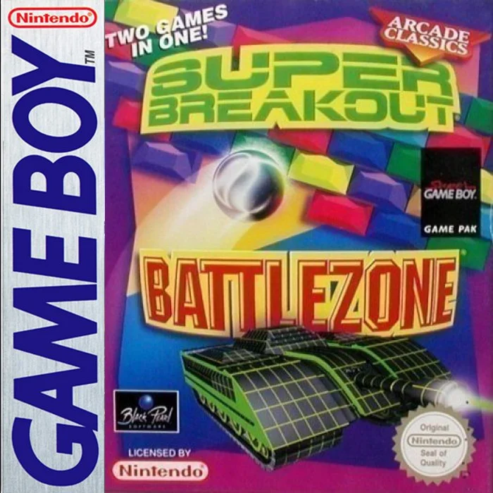 Jaquette de Arcade Classics Battlezone Super Breakout sur Game Boy