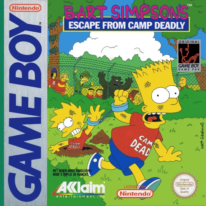 Jaquette de Bart Simpsons Escape from Camp Deadly sur Game Boy