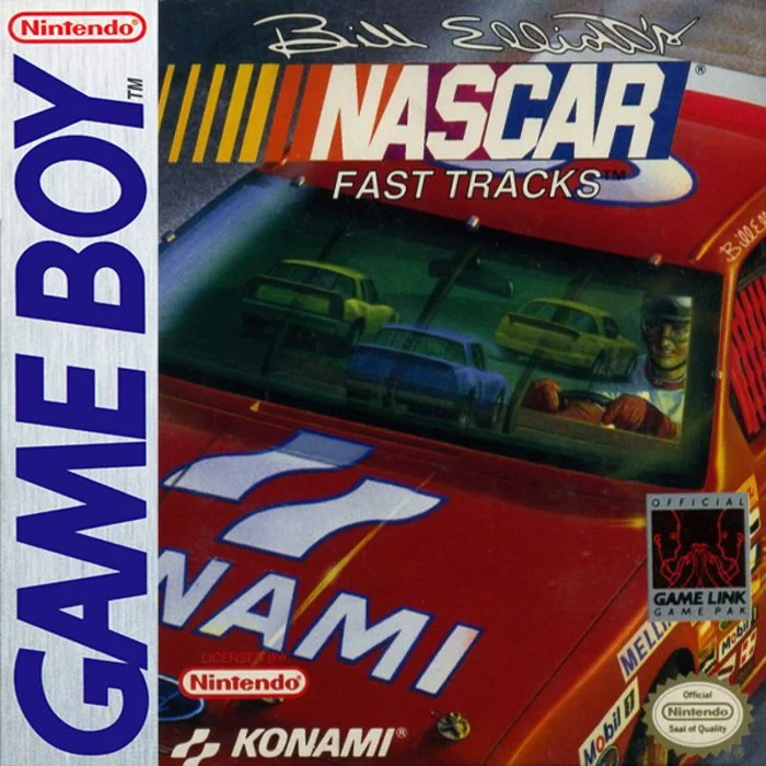 Jaquette de Bill Elliotts NASCAR Fast Tracks sur Game Boy