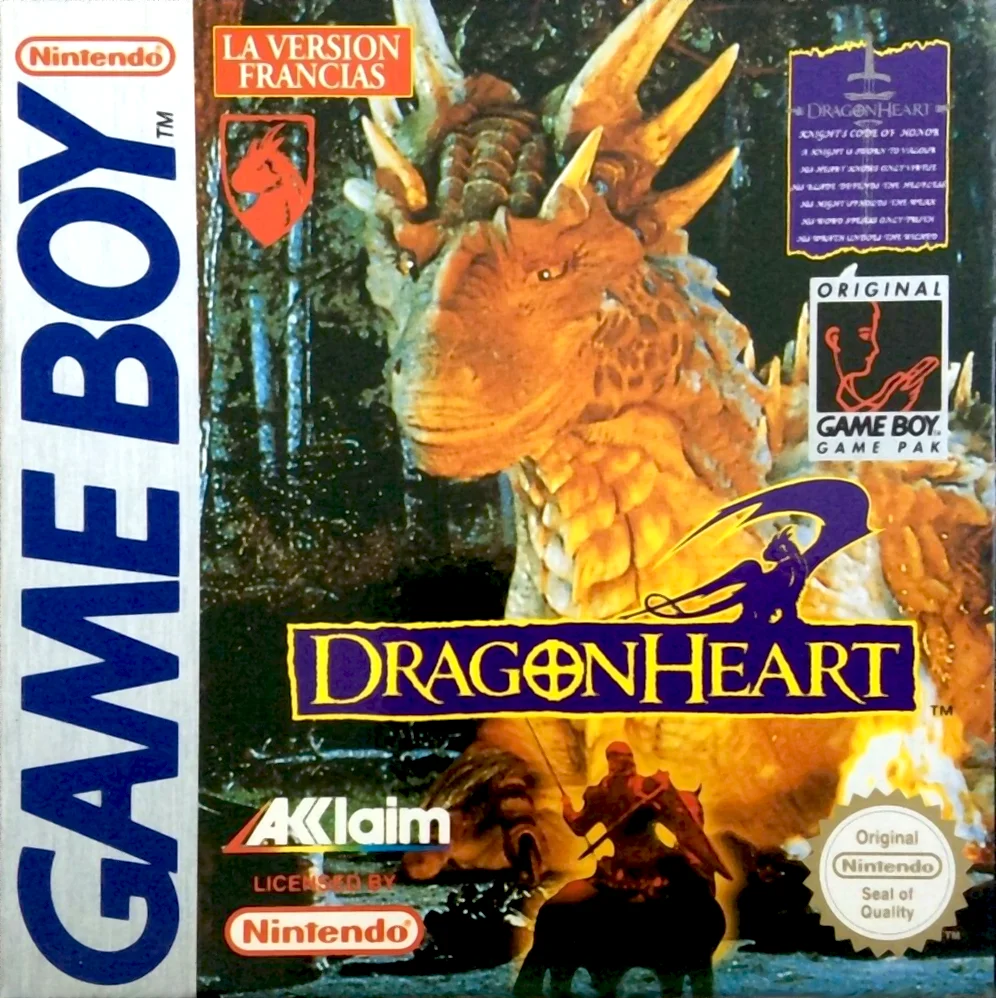 Jaquette de DragonHeart sur Game Boy
