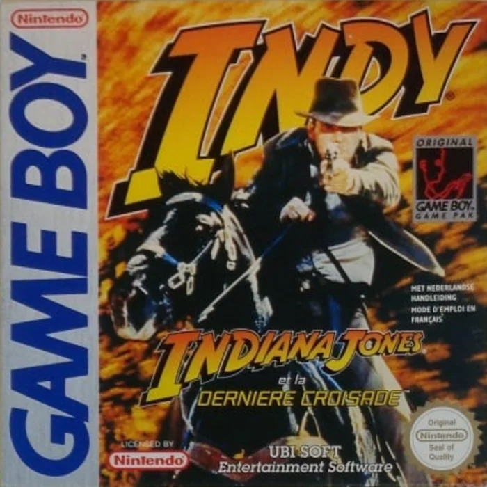 Jaquette de Indiana Jones et la derniere croisade sur Game Boy