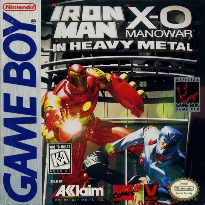 Jaquette de Iron Man X O Manowar in Heavy Metal sur Game Boy