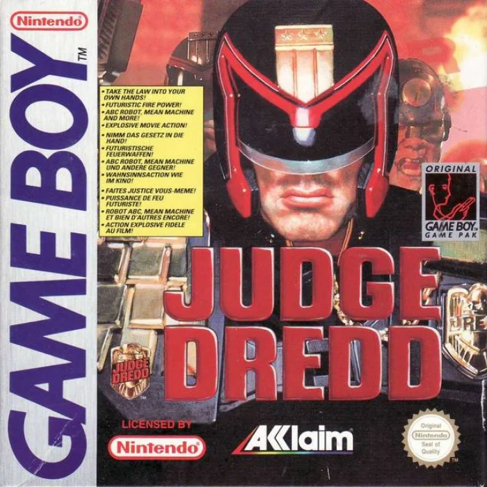 Jaquette de Judge Dredd sur Game Boy