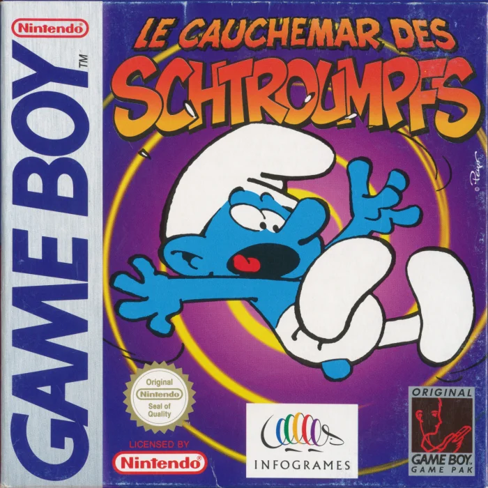 Jaquette de Le Cauchemar Des Schtroumpfs sur Game Boy