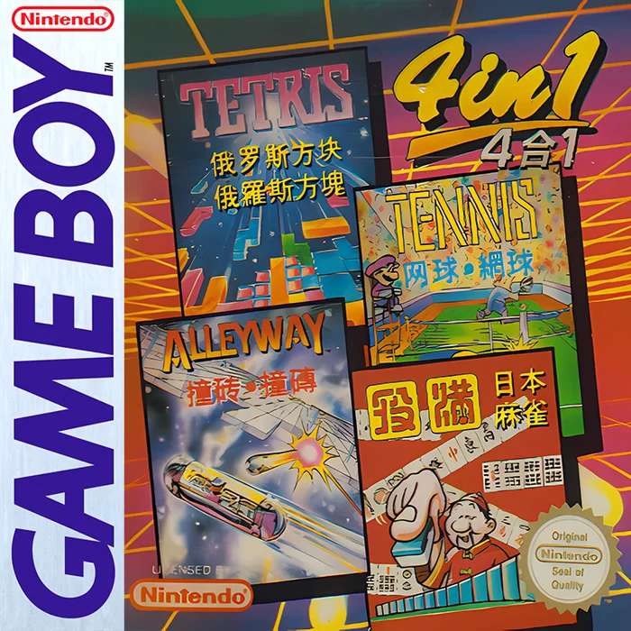 Jaquette de Mani 4 In I Tetris Alleyway Yakuman Tennis sur Game Boy