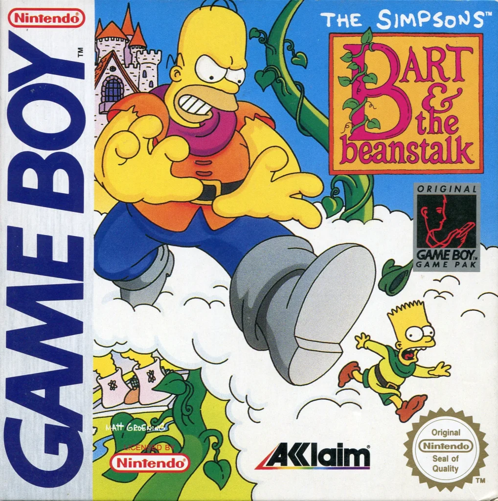Jaquette de Simpsons The Bart the Beanstalk sur Game Boy