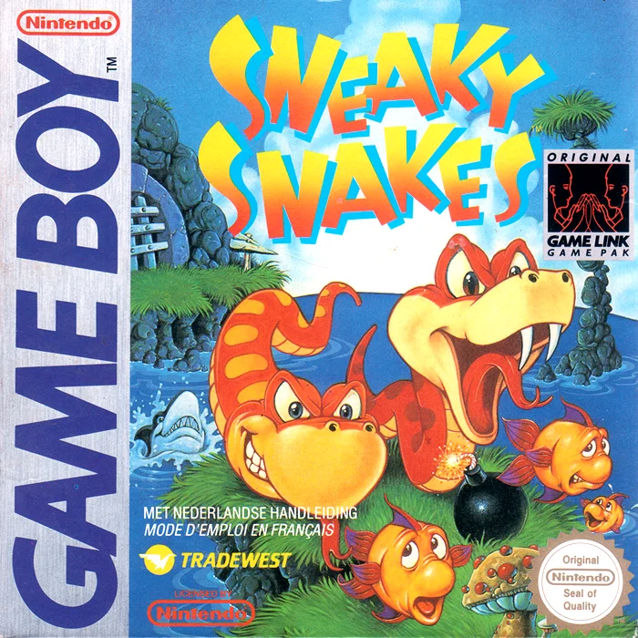 Jaquette de Sneaky Snakes sur Game Boy