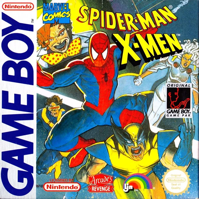 Jaquette de Spider Man X Men Arcades Revenge sur Game Boy
