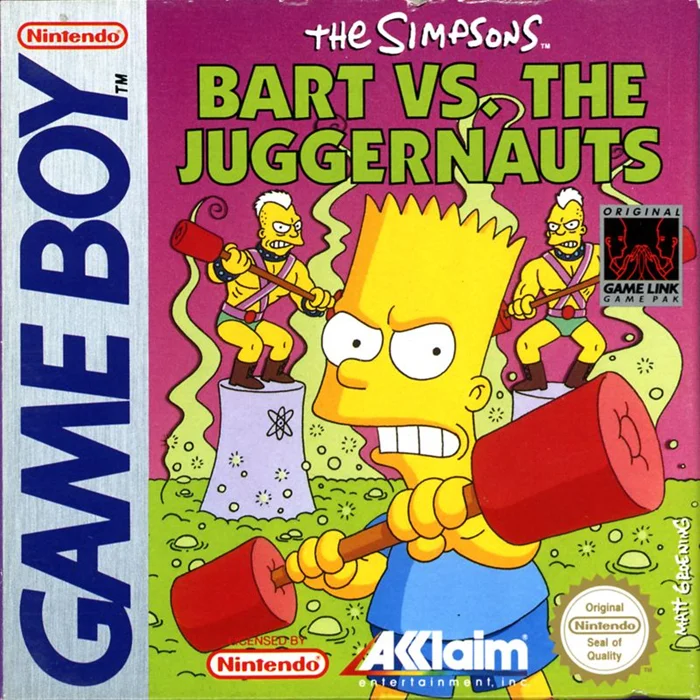 Jaquette de The Simpsons Bart vs. the Juggernauts sur Game Boy