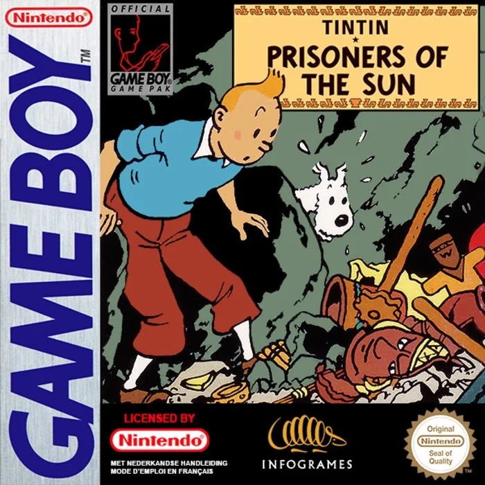 Jaquette de Tintin Le Temple du Soleil sur Game Boy