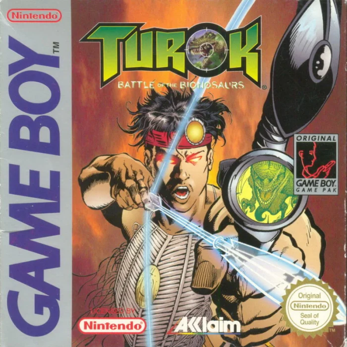Jaquette de Turok Battle Of The Bionosaurs sur Game Boy